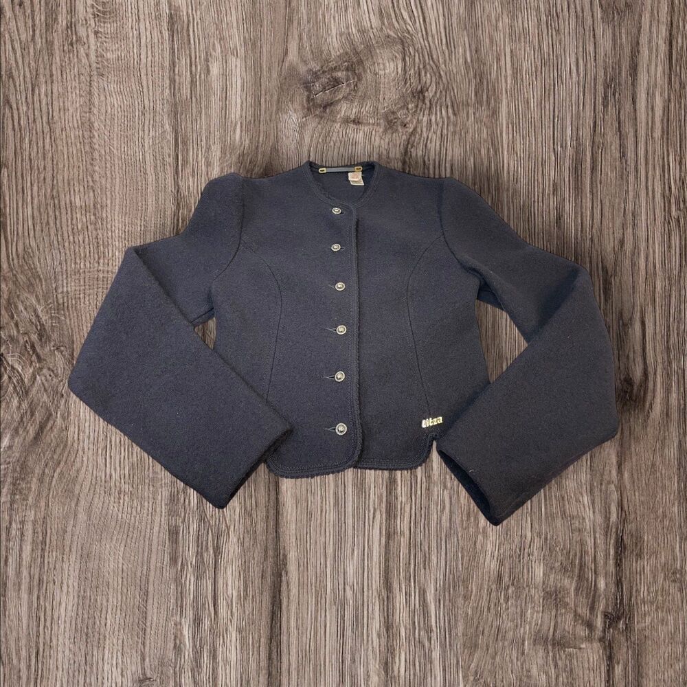 Reine Schurwolle Vntg Giesswein Pure New Wool Cardigan Sweater Women's Button Up
